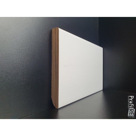 Battiscopa ral 1013 alto 10 cm bordo quadro moderno spessore 13 mm