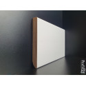 Battiscopa bianco ral 1013 alto bordo quadro moderno 10 cm spessore 13 mm