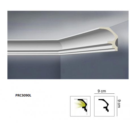 Cornice in Polistirolo per illuminazione LED indiretta da