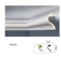 Profilo cornice porta led per soffitto di poliuretano cm 18