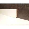 Battiscopa di 4 cm ral 9016 verniciato impiallacciato basso moderno 13 mm