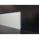 Battiscopa moderno 8 cm bianco bordo quadro in hdf idrofugo