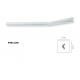 Profilo boiserie bianco mezzo muro 4 cm in duro polimero