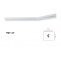Profilo boiserie bianco mezzo muro 4 cm in duro polimero