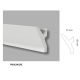 Veletta porta led per soffitto EXTRA RESISTENTE e PRONTA ALL'USO mm 60 X 37 prjx211re