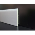 Battiscopa grigio ral 7036 legno bordo tondo mm 70 spessore mm 10