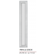 Cornici pre tagliate boiserie bianco tinteggiabile in duro polimero cm 25 x 150