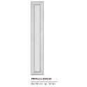 Cornici pre tagliate boiserie bianco tinteggiabile in duro polimero cm 25 x 150
