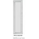 Cornici pre tagliate boiserie bianco tinteggiabile in duro polimero cm 40 x 150