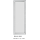 Pannello boiserie bianco tinteggiabile in duro polimero e cartongesso cm 150 x 55
