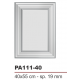 Pannello boiserie bianco tinteggiabile in duro polimero e cartongesso cm 40 x 55