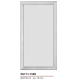 Cornici pre tagliate boiserie bianco tinteggiabile in duro polimero e cartongesso cm 80 x 150