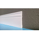 Battiscopa bianco anti acqua stile inglese impermeabile 10 cm spessore mm 10 duro polimero
