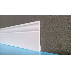 Battiscopa bianco anti acqua stile inglese impermeabile 10 cm spessore mm 10 duro polimero
