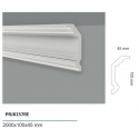 Veletta cornice soffitto sagomata in duro polimero EXTRA RESISTENTE cm 10 x mm 45