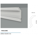 Veletta cornice soffitto sagomata in duro polimero EXTRA RESISTENTE cm 12 x mm 50