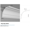 Veletta cornice soffitto COMBINATA in duro polimero EXTRA RESISTENTE cm 18 x 18 circa