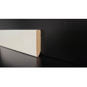 Battiscopa legno quadro alto 5 cm moderno bianco RAL 9016 - 2a scelta. LOTTO UNICO DI 40 METRI