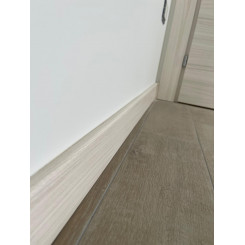 Battiscopa Palissandro matrix bianco altezza 7,5 cm spessore mm 12 