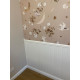 Boiserie bianca rivestimento parete in duro polimeo con battiscopa e finale tinteggiabile
