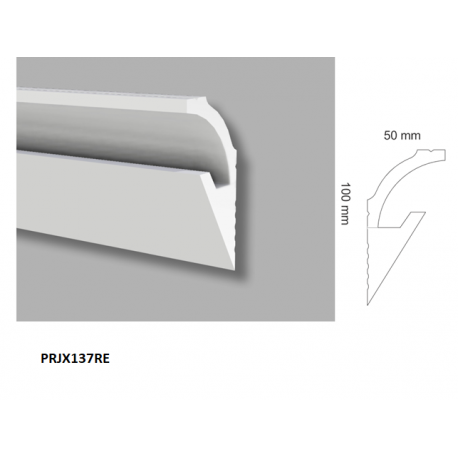 Veletta porta led soffitto EXTRA RESISTENTE PRONTA ALL'USO mm 100 X 50