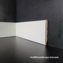 Battiscopa bianco 9010 legno alto 7 centimetri bordo moderno impiallacciato