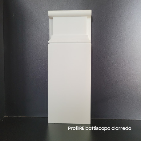 Basi porta per battiscopa alti, colore bianco da dipingere (1)