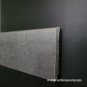 Battiscopa per pavimenti SPC in pvc espanso decoro Antracite impermeabile di cm 7,5