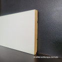Battiscopa bianco massello bordo quadro altezza 10 cm spessore 13 mm