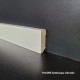 Battiscopa basso bianco ral 1013 di 3 cm, legno massello spessore mm 10 poro semi chiuso