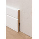 Battiscopa moderno fresato modello Bari in mdf bianco pellicolato lato