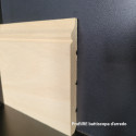 Battiscopa legno massello grezzo alto 15 cm sagomato Venezia spessore mm 15