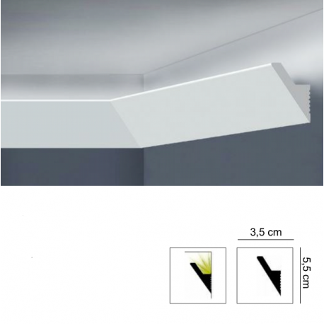 Veletta porta led per soffitto EXTRA RESISTENTE e PRONTA ALL'USO mm 55 x 35