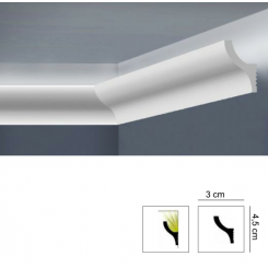 Veletta porta led per soffitto EXTRA RESISTENTE e PRONTA ALL'USO mm 45 x mm 30