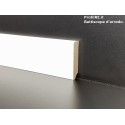 Battiscopa bianco basso da cm 3 resistente in mdf spessore 1 cm