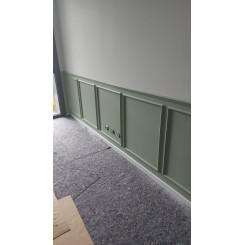 Profilo parete pronto all'uso boiserie economica prjx68 posato e colorato