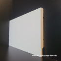 Battiscopa alto 12 cm quadro verniciato bianco ral 9010 spessore 10 mm