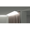 Cornice angolare veletta utilizzabile anche come porta led per soffitto cm 12 per cm 9