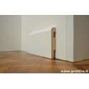 Battisocpa passafilo passacavi in legno colore bianco da cm 7