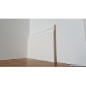 Battiscopa alto 12 cm bianco ral 9010 in mdf modanato ducale inglese