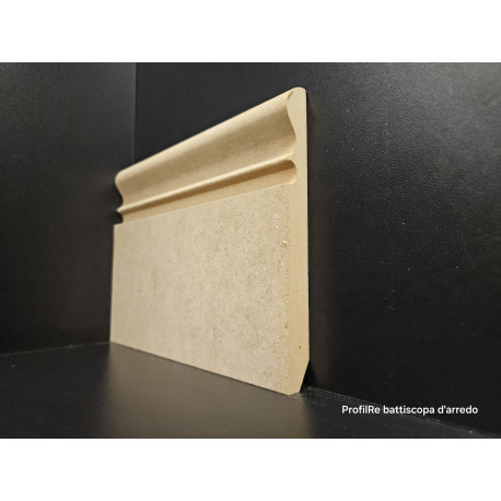 Battiscopa grezzo alto 15 cm sagomato barocco gran ducale spessore mm 16