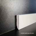 Battiscopa bianco cm 4 mdf spessore 1 cm pellicolato e verniciatura ral 9010 bordo quadro