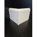 Angolare protezione esterna in pvc bianco per battiscopa e zoccolini resistente agli urti