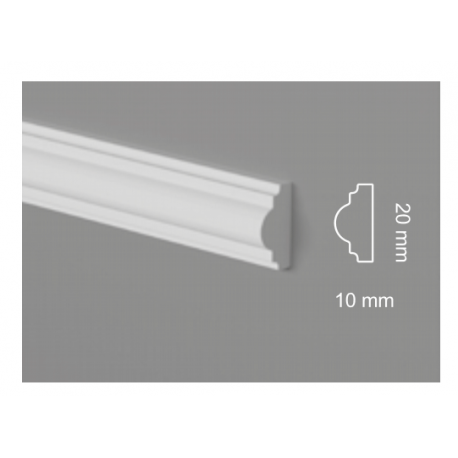 Profilo boiserie PICCOLO cornice da parete modanatura mm 20 extra resistente pronto all'uso