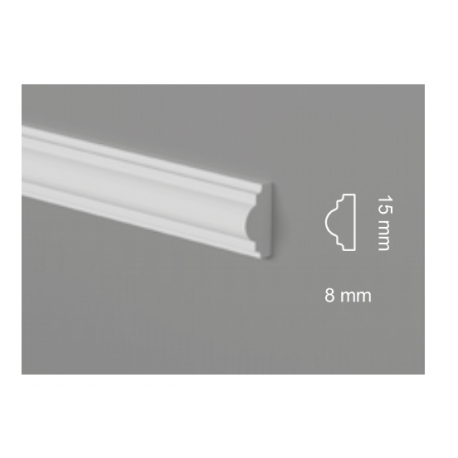 Profilo boiserie PICCOLO cornice da parete modanatura mm 15 extra resistente pronto all'uso