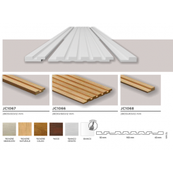 Pannelli rivestimento bianco rigato verniciabile