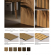 Pannelli rivestimento dogato cm 280 effetto legno molto sottile e doga small