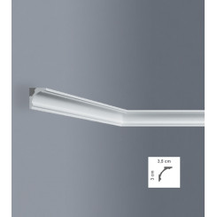 Mini veletta cornice soffitto sagomata in duro polimero EXTRA RESISTENTE cm 3,5 x cm 3