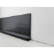 Battiscopa molto flessibile pvc nero alto cm 8 spessore con base mm 14