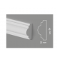 Profilo bianco cornice parete modanatura centimetri 4,5 extra resistente pronto all'uso
